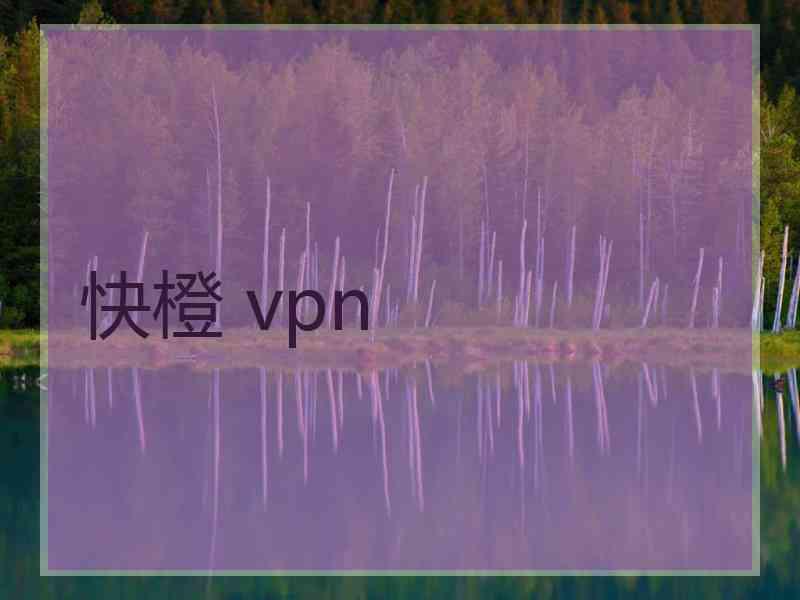 快橙 vpn