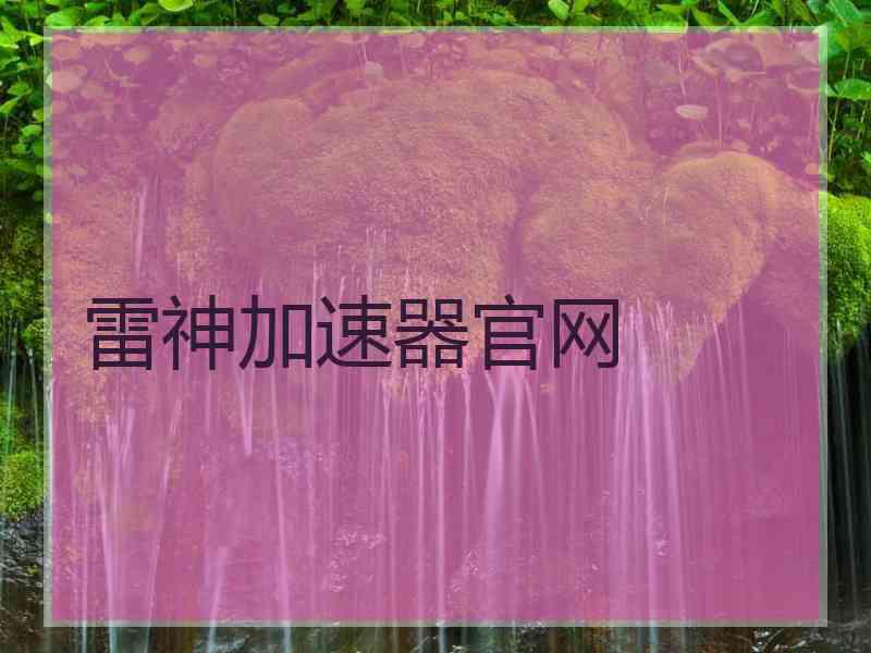 雷神加速器官网