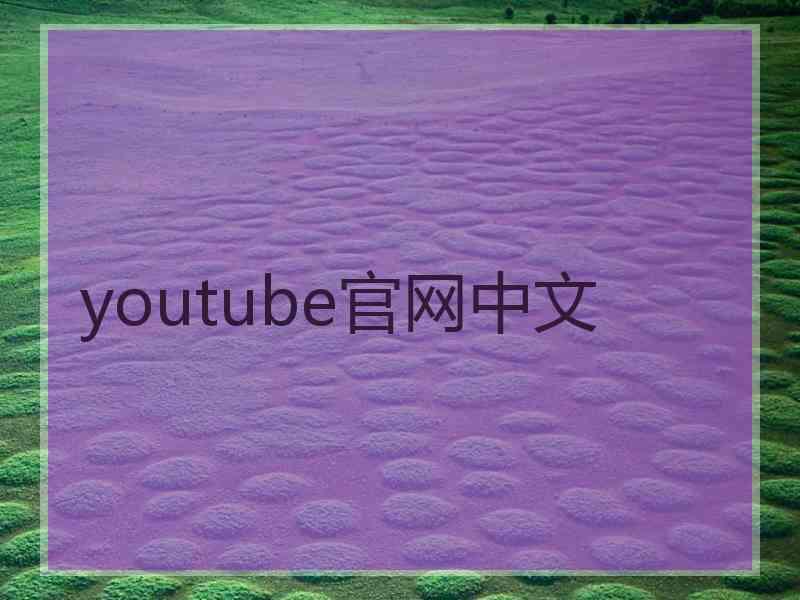 youtube官网中文